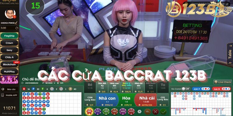 Các cửa baccrat 123b